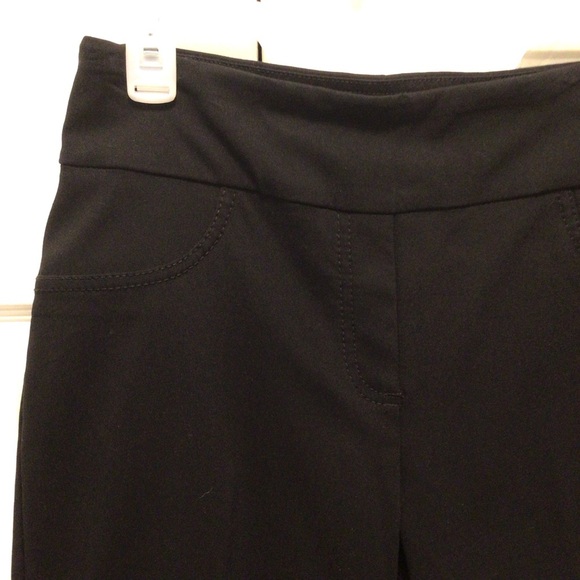 Ruby Rd. Women’s Black Stretch Slimming Pull-On Capri Pants Size 6 - Picture 3 of 12